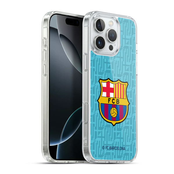 FC Barcelona 2019/20 Crest Kit Third Soft Gel Case for Apple iPhone 16 Pro Max & MagSafe
