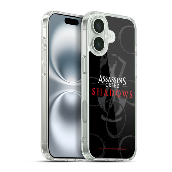 Assassin's Creed Shadows Graphics Red Logo Soft Gel Case for Apple iPhone 16 Plus & MagSafe