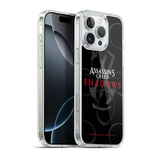Assassin's Creed Shadows Graphics Red Logo Soft Gel Case for Apple iPhone 16 Pro Max & MagSafe