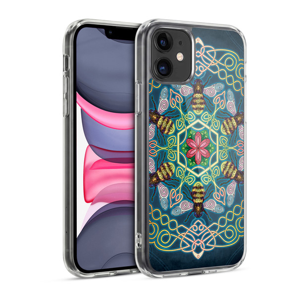 Brigid Ashwood Celtic Wisdom 3 Bees Soft Gel Case for Apple iPhone 11