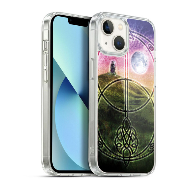 Brigid Ashwood Celtic Wisdom 3 Stone Sacred Space Soft Gel Case for Apple iPhone 13