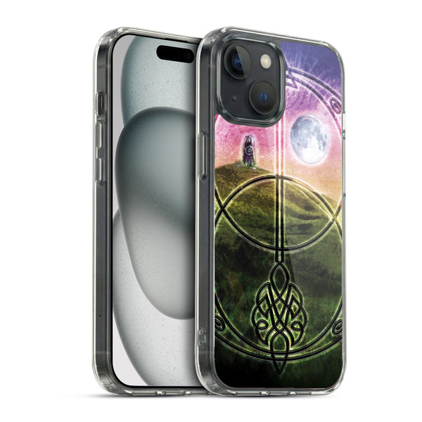 Brigid Ashwood Celtic Wisdom 3 Stone Sacred Space Soft Gel Case for Apple iPhone 15 & MagSafe