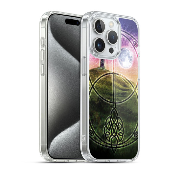 Brigid Ashwood Celtic Wisdom 3 Stone Sacred Space Soft Gel Case for Apple iPhone 15 Pro & MagSafe