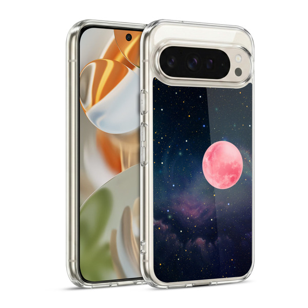 Cosmo18 Space Pink Moon Soft Gel Case for Google Pixel 9 / Pixel 9 Pro
