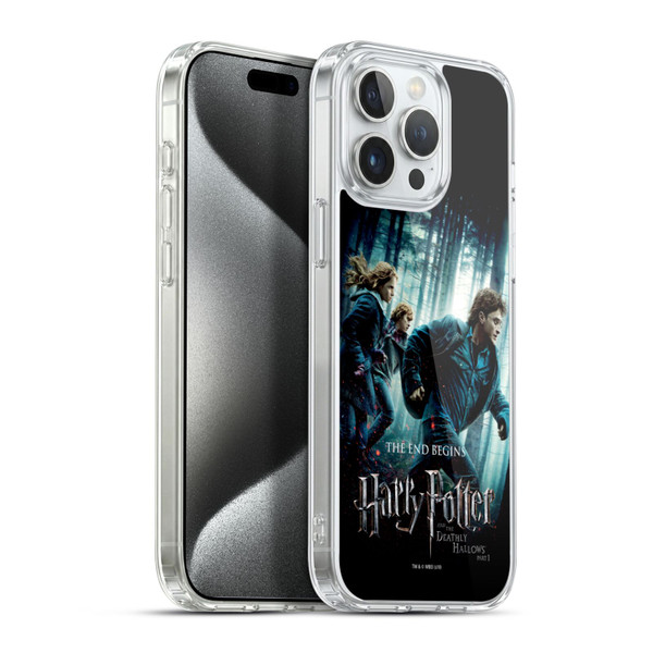Harry Potter Deathly Hallows VII Group Soft Gel Case for Apple iPhone 15 Pro Max & MagSafe