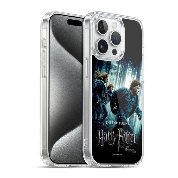 Harry Potter Deathly Hallows VII Group Soft Gel Case for Apple iPhone 15 Pro & MagSafe