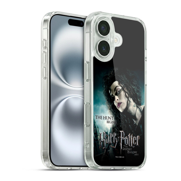 Harry Potter Deathly Hallows VII Bellatrix Lestrange Soft Gel Case for Apple iPhone 16 & MagSafe
