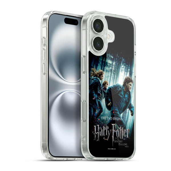 Harry Potter Deathly Hallows VII Group Soft Gel Case for Apple iPhone 16 Plus & MagSafe