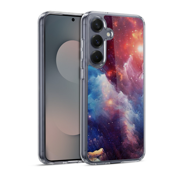 Cosmo18 Space Mysterious Space Soft Gel Case for Samsung Galaxy S25 & MagSafe