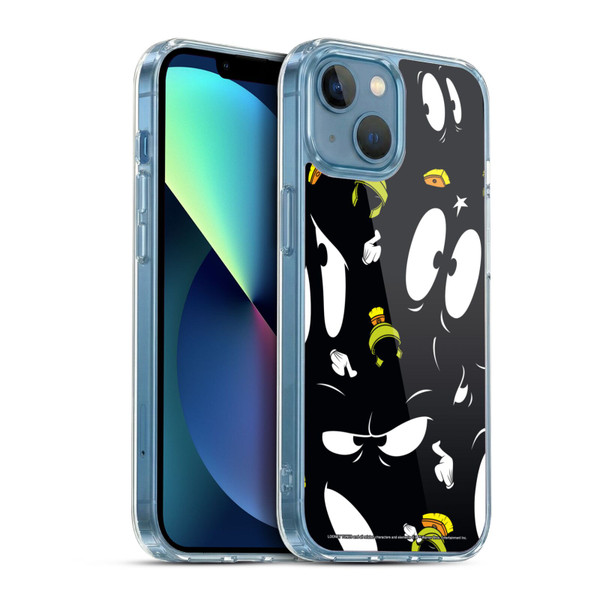 Looney Tunes Patterns Marvin The Martian Soft Gel Case for Apple iPhone 13 Mini & MagSafe