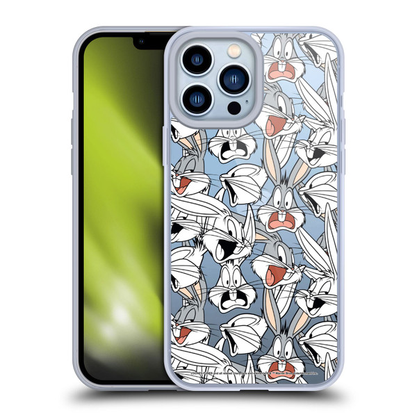 Looney Tunes Patterns Bugs Bunny Soft Gel Case for Apple iPhone 13 Pro Max & MagSafe