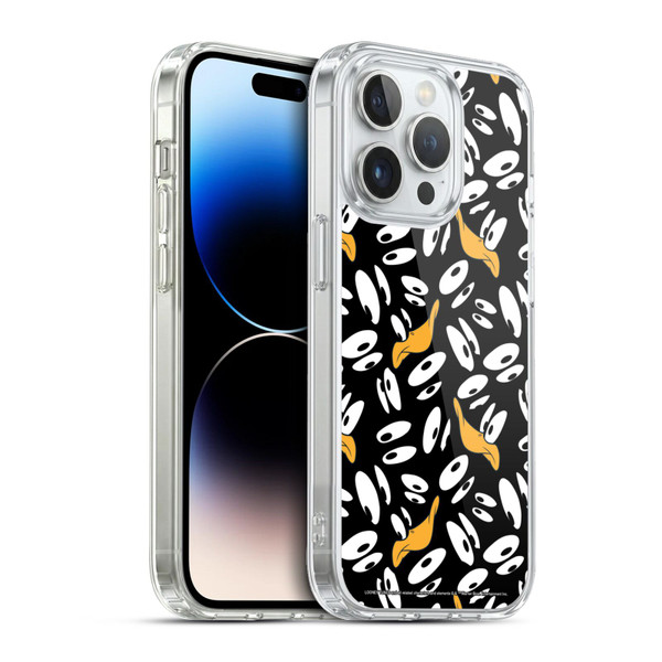 Looney Tunes Patterns Daffy Duck Soft Gel Case for Apple iPhone 13 Pro & MagSafe