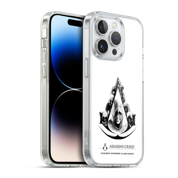 Assassin's Creed Legacy Logo Characters Soft Gel Case for Apple iPhone 14 Pro & MagSafe