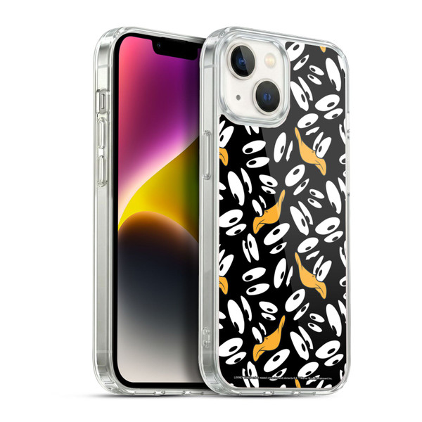 Looney Tunes Patterns Daffy Duck Soft Gel Case for Apple iPhone 14