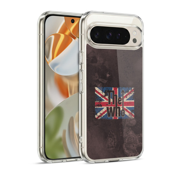 The Who Band Art Union Jack Distressed Look Soft Gel Case for Google Pixel 9 / Pixel 9 Pro