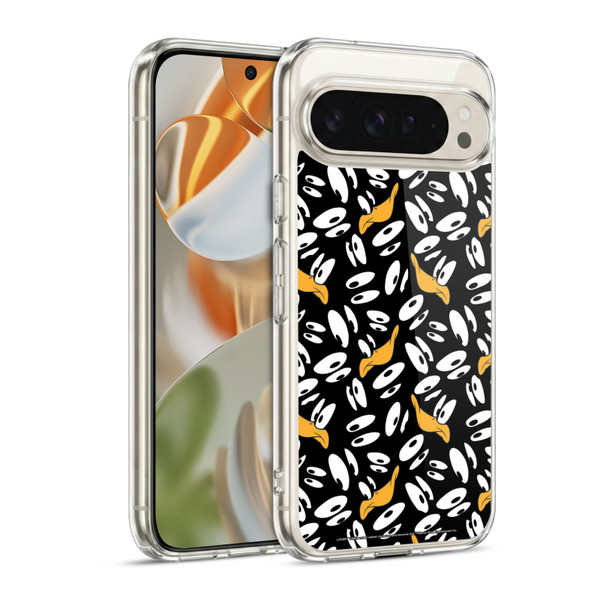 Looney Tunes Patterns Daffy Duck Soft Gel Case for Google Pixel 9 / Pixel 9 Pro