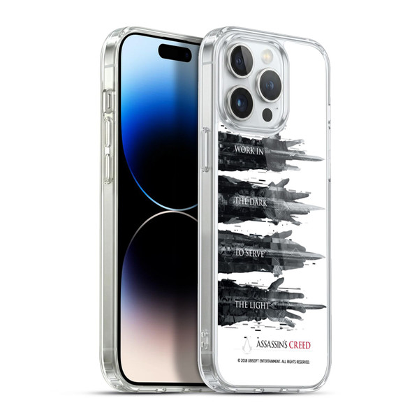 Assassin's Creed Legacy Typography Hidden Blades Soft Gel Case for Apple iPhone 13 Pro Max & MagSafe