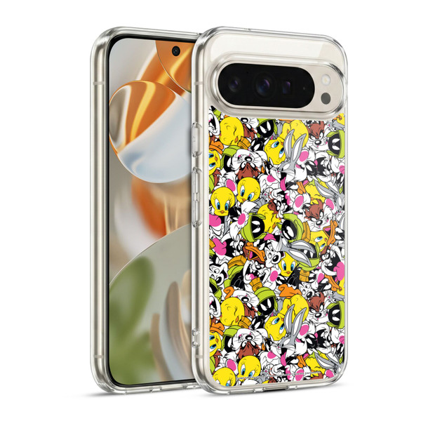 Looney Tunes Patterns Group Soft Gel Case for Google Pixel 9 / Pixel 9 Pro
