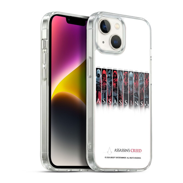 Assassin's Creed Legacy Typography Characters Soft Gel Case for Apple iPhone 14