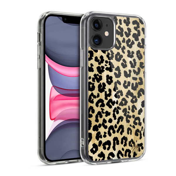 Haley Bush Pattern Painting Leopard Print Soft Gel Case for Apple iPhone 11