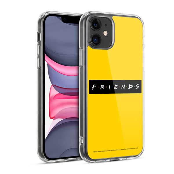 Friends TV Show Logos Pattern Soft Gel Case for Apple iPhone 11
