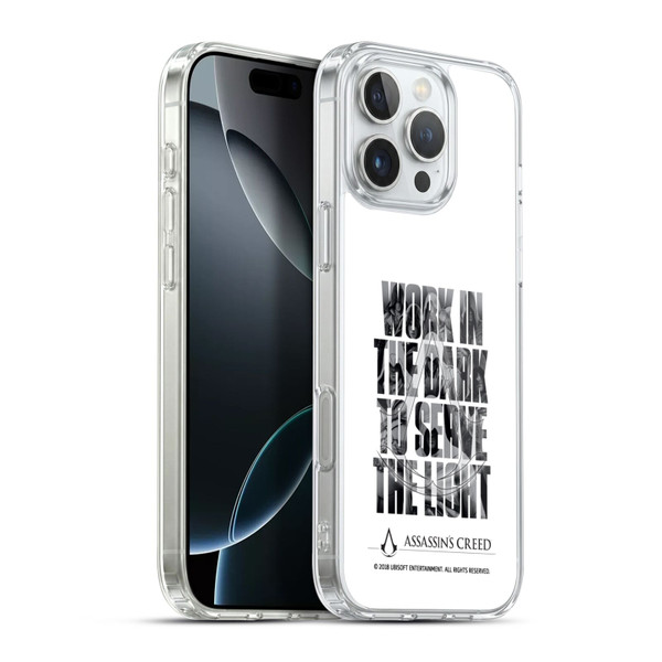Assassin's Creed Legacy Typography Double Exposure Soft Gel Case for Apple iPhone 16 Pro Max & MagSafe