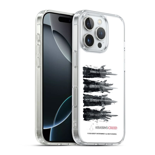 Assassin's Creed Legacy Typography Hidden Blades Soft Gel Case for Apple iPhone 16 Pro & MagSafe