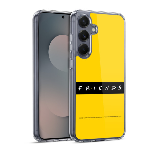 Friends TV Show Logos Pattern Soft Gel Case for Samsung Galaxy S25 & MagSafe