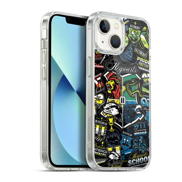 Harry Potter Badge Up Hogwarts Soft Gel Case for Apple iPhone 13