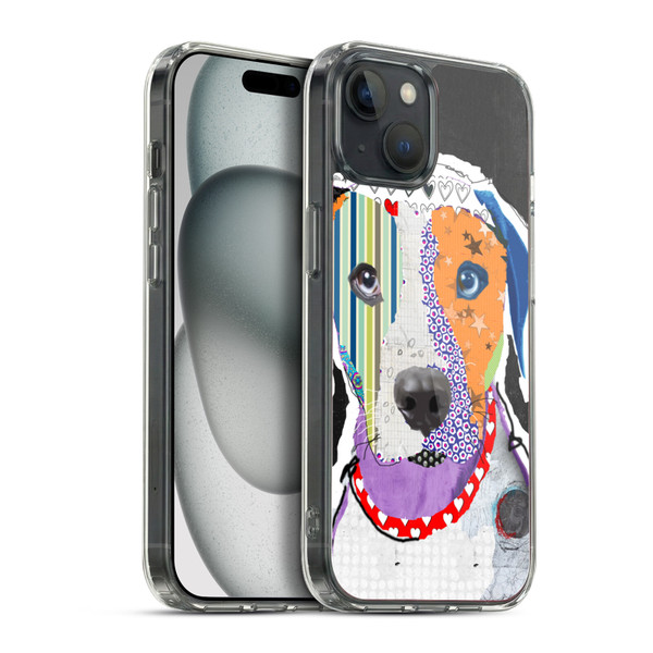 Michel Keck Dogs 3 Catahoula Leopard Soft Gel Case for Apple iPhone 15 Plus & MagSafe
