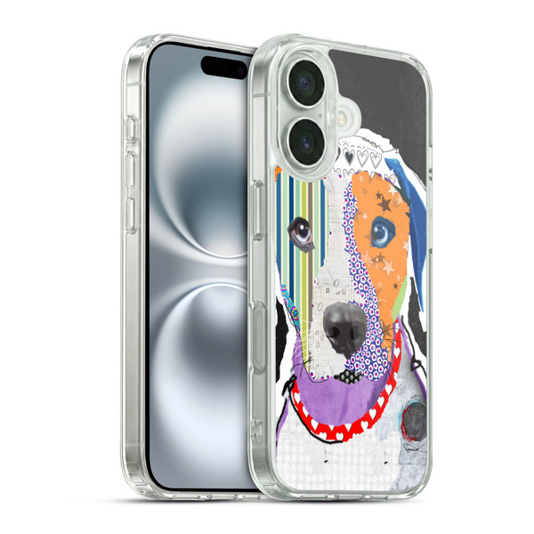 Michel Keck Dogs 3 Catahoula Leopard Soft Gel Case for Apple iPhone 16 & MagSafe