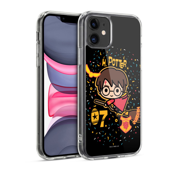 Harry Potter Deathly Hallows I Quidditch Broom Soft Gel Case for Apple iPhone 11