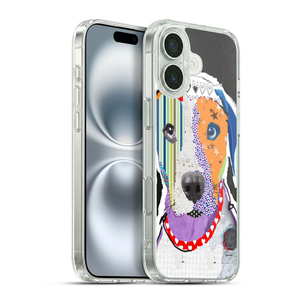 Michel Keck Dogs 3 Catahoula Leopard Soft Gel Case for Apple iPhone 16 Plus & MagSafe