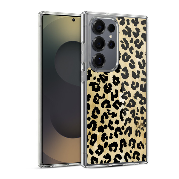 Haley Bush Pattern Painting Leopard Print Soft Gel Case for Samsung Galaxy S25 Ultra & MagSafe