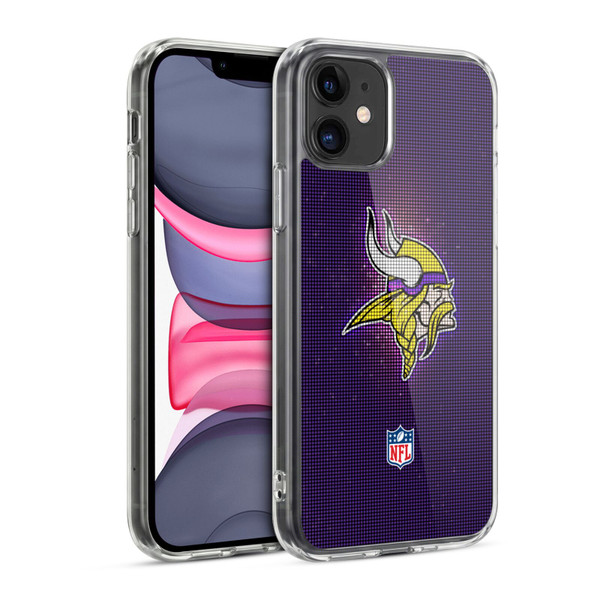 NFL Minnesota Vikings Artwork LED Soft Gel Case for Apple iPhone 11