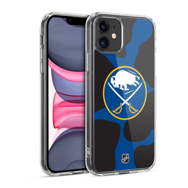NHL Buffalo Sabres Cow Pattern Soft Gel Case for Apple iPhone 11