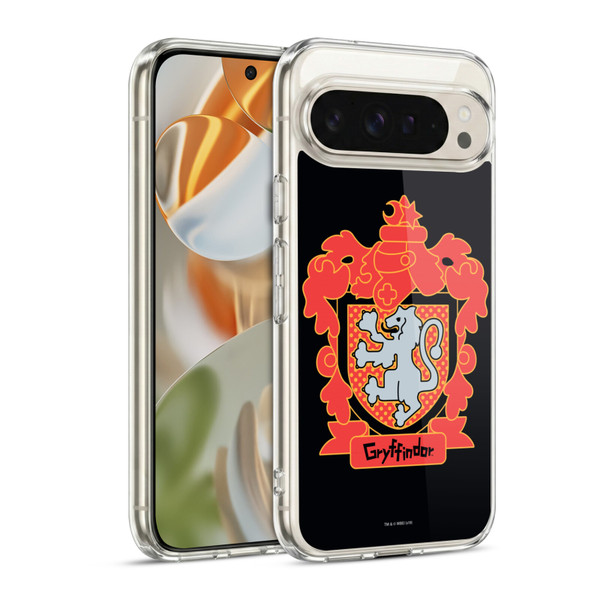 Harry Potter Deathly Hallows I Gryffindor Crest Soft Gel Case for Google Pixel 9 / Pixel 9 Pro
