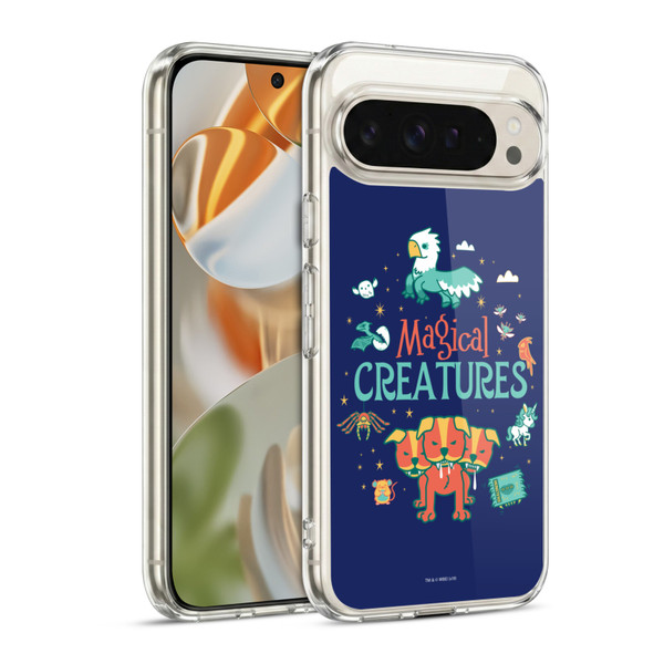 Harry Potter Deathly Hallows I Magical Creatures Soft Gel Case for Google Pixel 9 / Pixel 9 Pro