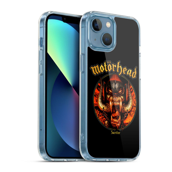 Motorhead Album Covers Sacrifice Soft Gel Case for Apple iPhone 13 Mini & MagSafe
