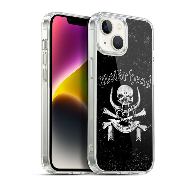 Motorhead Album Covers March Or Die Soft Gel Case for Apple iPhone 14