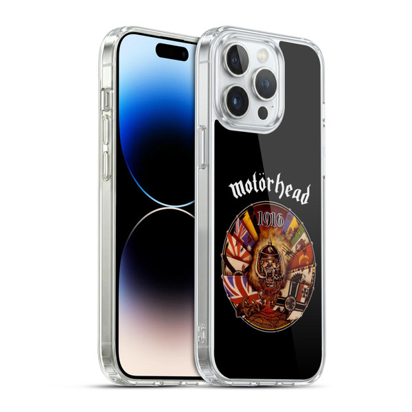 Motorhead Album Covers 1916 Soft Gel Case for Apple iPhone 14 Pro Max & MagSafe