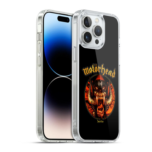 Motorhead Album Covers Sacrifice Soft Gel Case for Apple iPhone 14 Pro Max & MagSafe