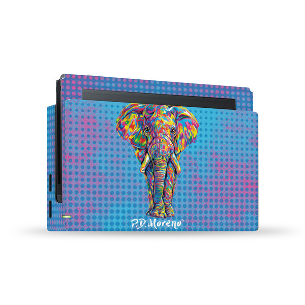 P.D. Moreno Animals II Elephant Vinyl Sticker Skin Decal Cover for Nintendo Switch Console & Dock