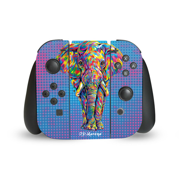 P.D. Moreno Animals II Elephant Vinyl Sticker Skin Decal Cover for Nintendo Switch Joy Controller