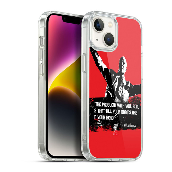 Liverpool Football Club Bill Shankly Quotes Problem Medium Soft Gel Case for Apple iPhone 14
