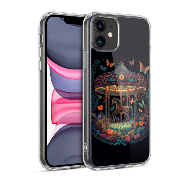 JK Stewart Graphics Carousel Dark Knight Garden Soft Gel Case for Apple iPhone 11
