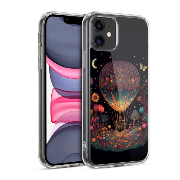 JK Stewart Graphics Hot Air Balloon Garden Soft Gel Case for Apple iPhone 11