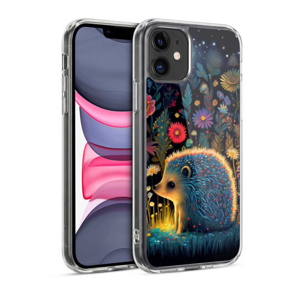 JK Stewart Graphics Little Hedgehog Soft Gel Case for Apple iPhone 11