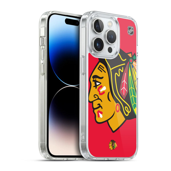 NHL Chicago Blackhawks Oversized Soft Gel Case for Apple iPhone 14 Pro & MagSafe