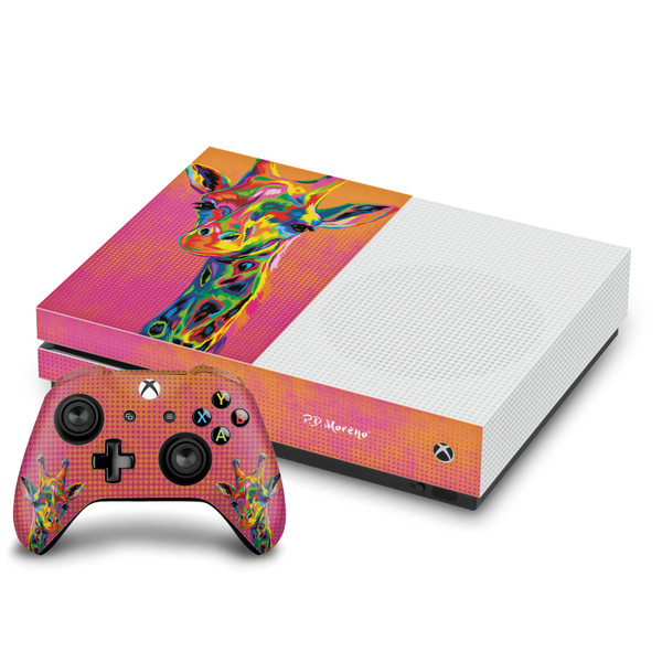 P.D. Moreno Animals II Giraffe Vinyl Sticker Skin Decal Cover for Microsoft One S Console & Controller